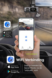4K dashcam dashboardcamera WIFI nachtzicht + camera