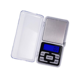 Mini precisie digitale pocketscale weegschaal 0,1 t/m 1000 gram LCD 0,1