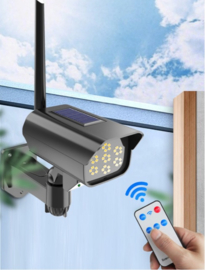 Dummy solar sensor camera LED lamp buiten waterdicht *zwart*