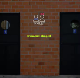 Toilet neon sign bord LED lichtbord verlichting lamp reclame XXL