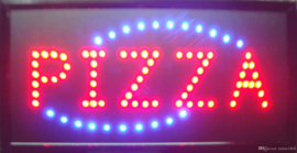 PIZZA LED bord lamp verlichting lichtbak reclamebord #B4