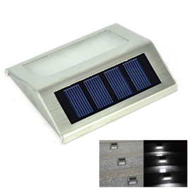 Led solar buitenlamp buiten tuin hang lamp + zonnepaneel RVS