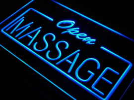 OPEN Massage neon bord lamp LED verlichting reclame lichtbak *BLAUW* #2
