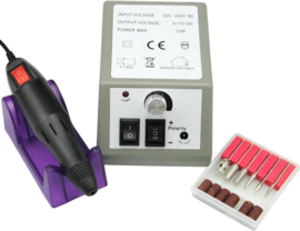 Elektrische nagelvijl nagelfrees machine manicure & pedicure set *grijs*