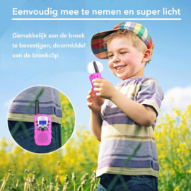 Walkie talkie walkietalkie portofoon kinderen 5KM *2 stuks* roze