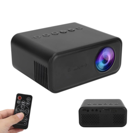 Mini beamer projector Full HD LED HDMI VGA USB SD 1080P *ZWART*