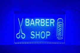 Kapsalon kapper barber neon bord lamp LED verlichting lichtbak #1