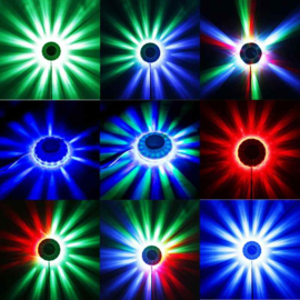 Disco bal bol verlichting licht LED lamp flower RGB 360 graden