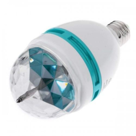 LED E27 3W RGB draaiende roterende lamp disco licht