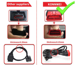 Diagnosecomputer uitlees apparaat uitlezen foutcodes OBD2 *ROOD*