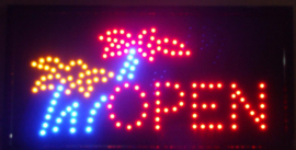 OPEN LED bord lamp verlichting lichtbak reclamebord #B7