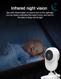 Wifi babyfoon camera baby foon monitor + 4.3 inch scherm