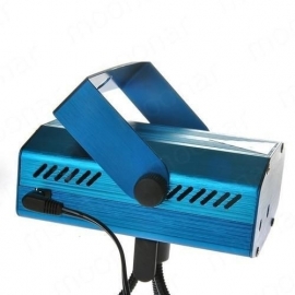 Mini laser discoverlichting lamp projector led disco *BLAUW*