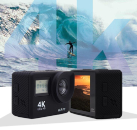Ultra HD 4K WIFI Action go cam pro 11 12 camera +HDMI/DUAL/SELFIE *zwart*