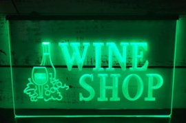 Wijn winkel neon bord lamp LED verlichting reclame lichtbak