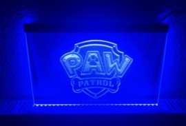 Paw patrol pawpatrol neon bord lamp LED verlichting *ROOD*