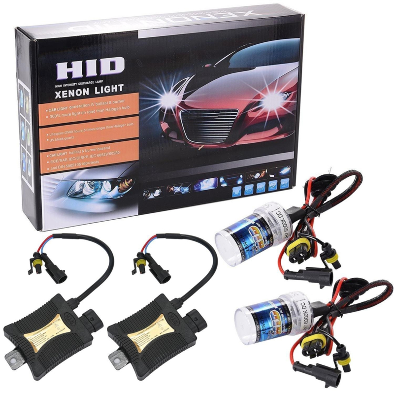Kit Phare Xénon H7 6000K - 55W - Gros Ballast - Universel - Pour Voiture, Moto - Amélioration éclairage