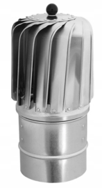 Tulipan Standaard – Draaikap Turbowent – Inwendige Diameter 150 mm – RVS