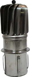 Turbowent Tulipan 150 mm met force-in insteekpijp