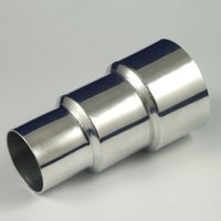 aluminium reducer 76mm naar 63mm naar 51 mm | grijs | hm 76/51