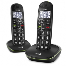 Doro PhoneEasy® 110 duo Dect telefoon Zwart