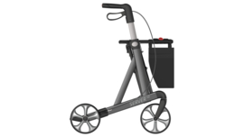 Rehasense Server HD (Heavy Duty tot 200 kg) rollator Antraciet Medium