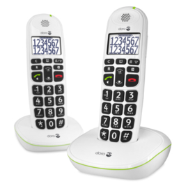 Doro PhoneEasy® 110 duo Dect telefoon Wit