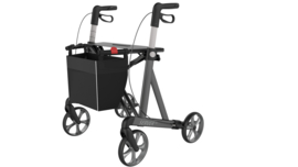 Rehasense Server HD (Heavy Duty tot 200 kg) rollator Antraciet Large