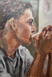 Portret olieverf