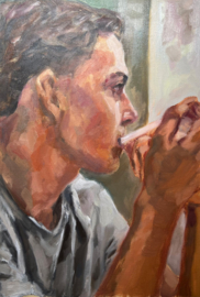 Portret olieverf