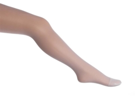 Uni panty met mooie glans wit  off-white en grijs