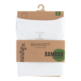 Basset shirt ronde hals bamboo wit