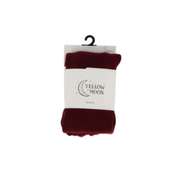 Maillot uni wine red Yellow moon