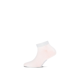 Girls sneaker met lurex boord  white/zilver 2-pack