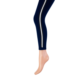 Legging Marianne  groen of marine met een zwart/wit streep