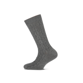 Kindersok kabel grijs/antracite 2-pack