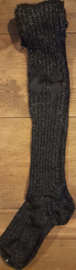 Condor maillot zwart met glitter en satijnen strik