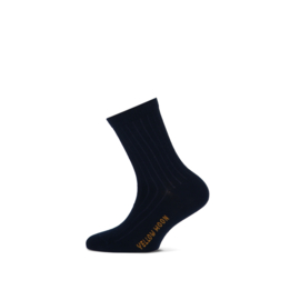 Kindersok rib marine/jeans 2-pack