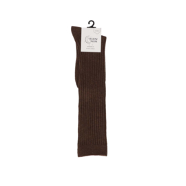 Kniekous Yellow moon met rib middel brown