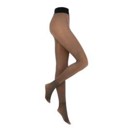 Marianne Fleece panty zwart en nude