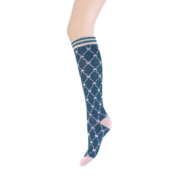 Kniekous Yellow moon hartjes jeans/ rose