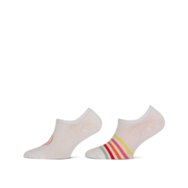 Footie smile/ stripe 2-pack