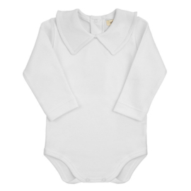 Romper Condor met V-neck wit lange mouw