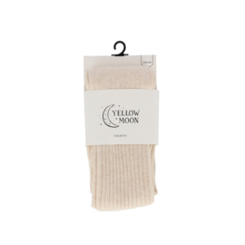 Maillot Yellow moon met rib Light beige
