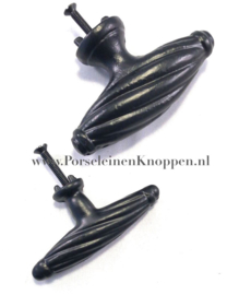 Smeedijzeren kastknop twist, ladetrekker  65mm