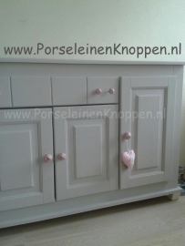 Klantfoto Dressoir Commode met porseleinen knopje van Els