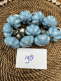 Kastknoppen blauw witte ster Pakket 198