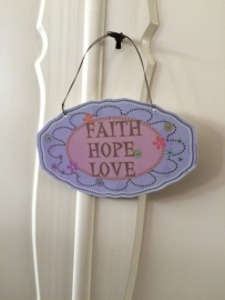 Deurhanger Love Hope and Faith