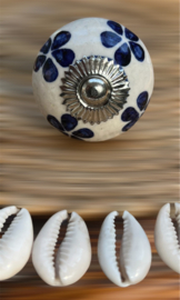 Kastknop Delftsblauw uit vervlogen tijden