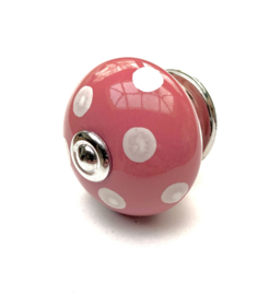 Roze Polka kastknop